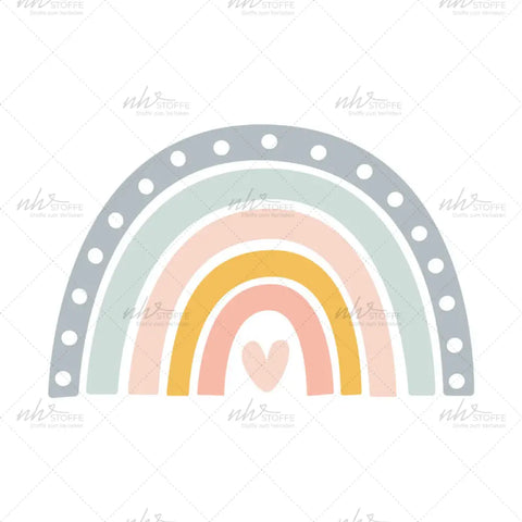 Bügelbild Love Rainbow Medium