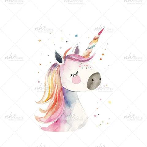 Bügelbild LOVE Unicorn Medium