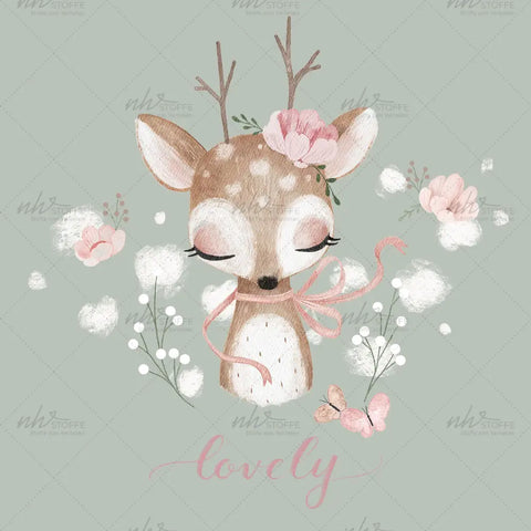 Bügelbild Lovely Bambi MAXI