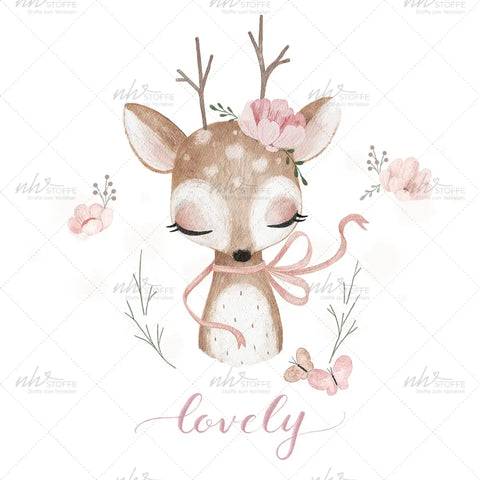 Bügelbild Lovely Bambi MAXI