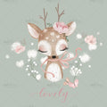 Bügelbild Lovely Bambi Medium
