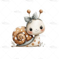 Bügelbild Lovely Snail Medium