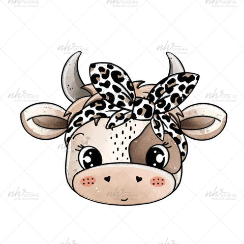 Bügelbild Luna Schokokuh MINI