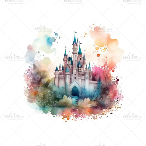 Bügelbild Märchenschloss Medium
