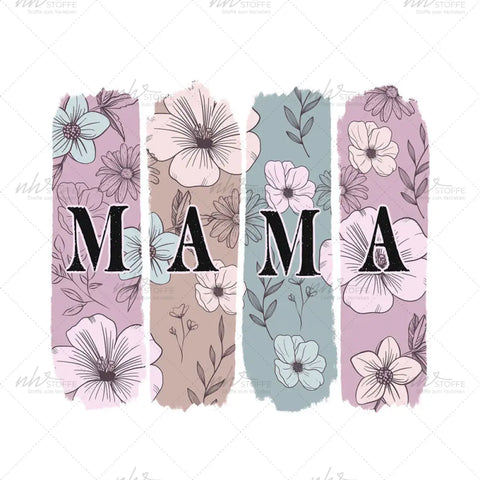 Bügelbild Mama Print MAXI