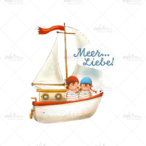Bügelbild Meer...Liebe! Medium