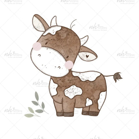 Bügelbild Milou Moo Medium