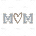 Bügelbild Mom Heart MAXI PLUS