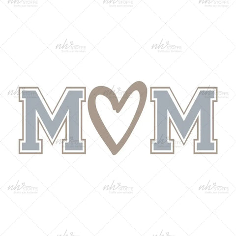 Bügelbild Mom Heart MAXI PLUS
