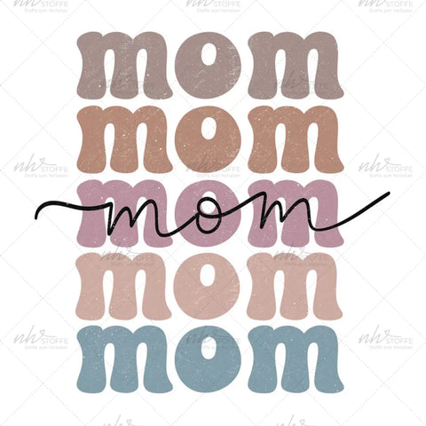 Bügelbild Mom Schriftzug MAXI PLUS