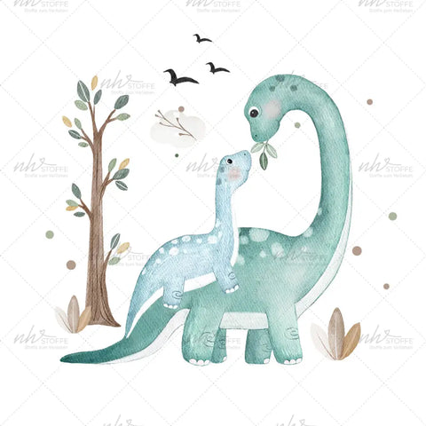 Bügelbild Mommy and Baby Dino Medium