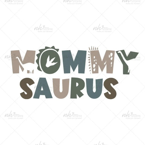 Bügelbild Mommy Saurus MAXI PLUS