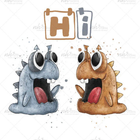 Bügelbild Monstertalk MEDIUM