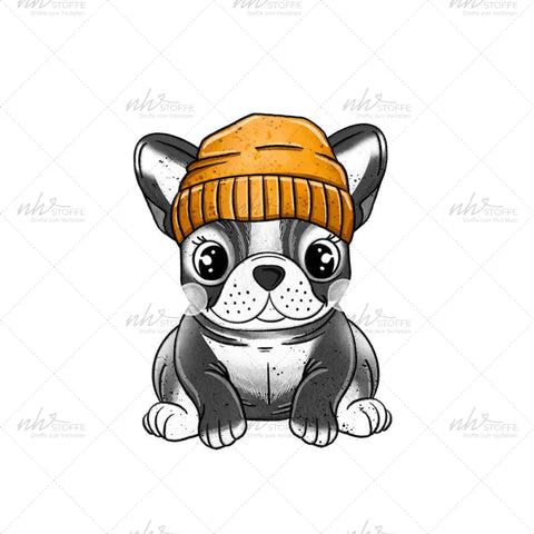 Bügelbild Nerdie Bulli dunkel Medium