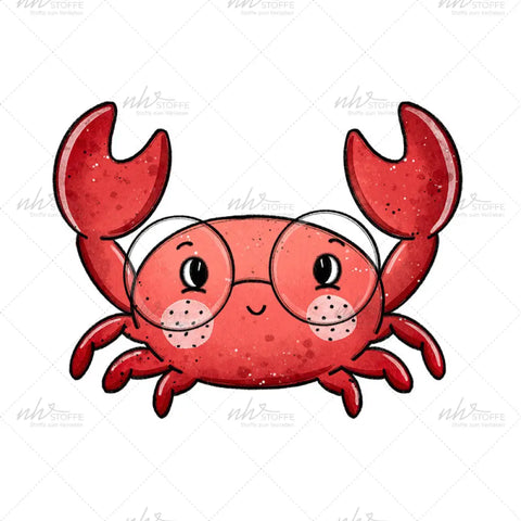 Bügelbild Nerdie Crabs MINI