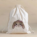 Bügelbild Nerdie Hase Medium