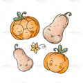 Bügelbild Nerdie Pumpkin Medium