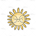 Bügelbild Nerdie Sunshine MINI