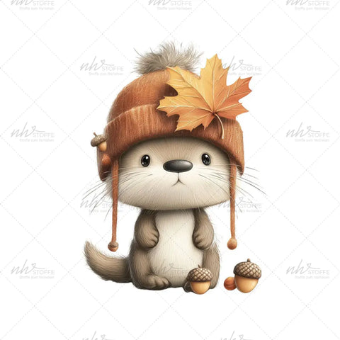 Bügelbild Ole Otter Medium