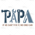 Bügelbild Papa macht das schon MAXI PLUS
