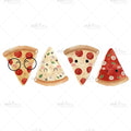 Bügelbild Pizza Party Medium