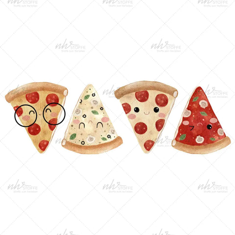 Bügelbild Pizza Party Medium