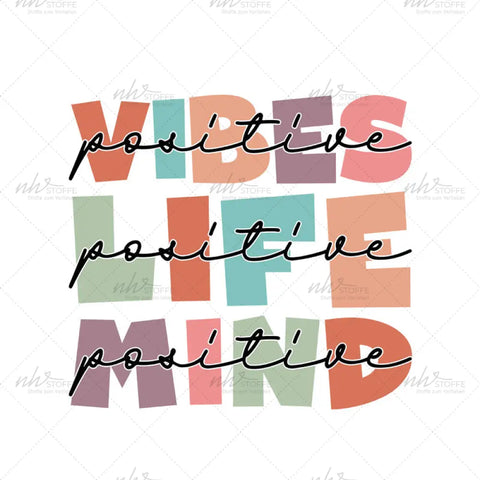 Bügelbild Positivity MAXI PLUS