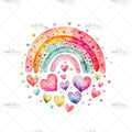 Bügelbild Rainbow Heart Medium