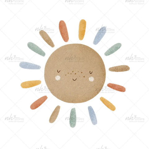 Bügelbild Rainbow Love Sun Medium