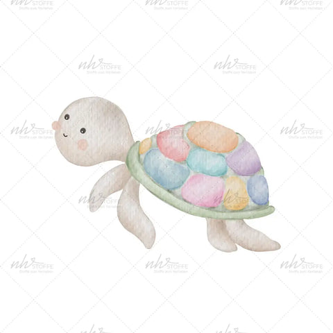 Bügelbild Rainbow Turtle Medium
