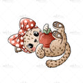 Bügelbild Red Kitty Medium