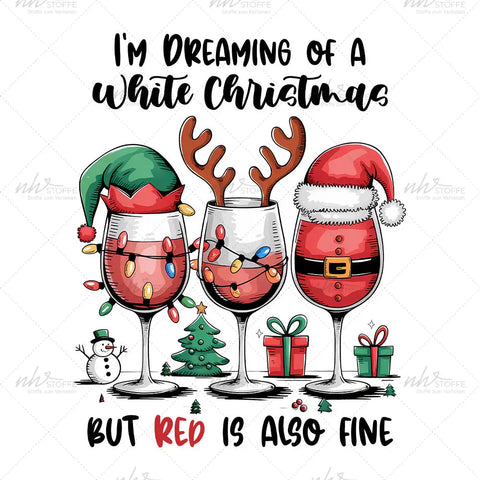 Bügelbild Red Wine Christmas MAXI PLUS
