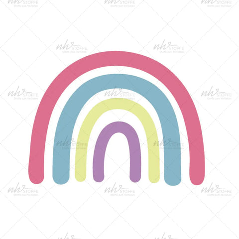 Bügelbild Regenbogen Bunt MINI