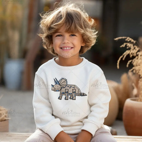 Bügelbild Robo Triceratops MAXI