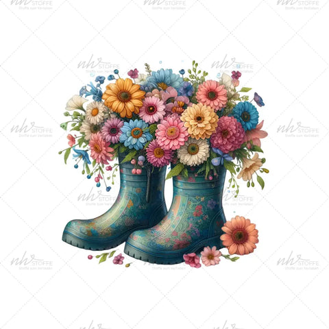 Bügelbild Rubber Boots (Gerbara) MAXI