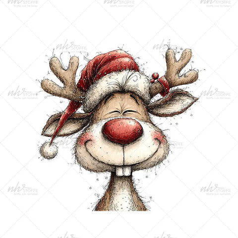 Bügelbild Rudolph Quatschkopf Medium