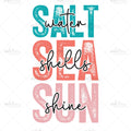 Bügelbild Saltwater Seashells and Sunshine MAXI PLUS
