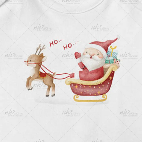 Bügelbild Santa is Coming Medium