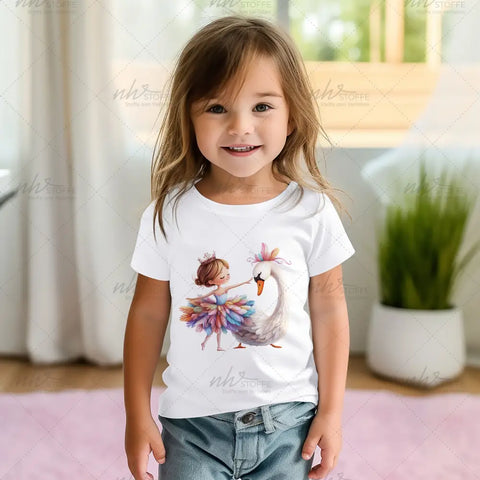 Bügelbild Schwanenballerina Medium