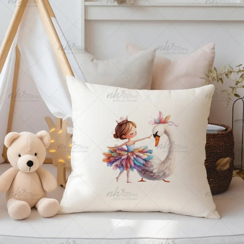 Bügelbild Schwanenballerina MINI