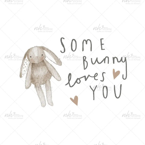 Bügelbild Some Bunny loves you Medium