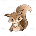 Bügelbild Squirrel Love MINI