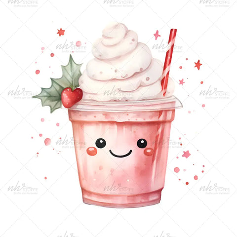Bügelbild Strawberryshake MAXI