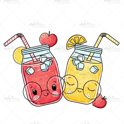 Bügelbild Summer Drinks Medium