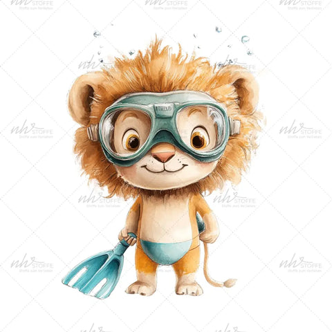 Bügelbild Summer Lion MAXI