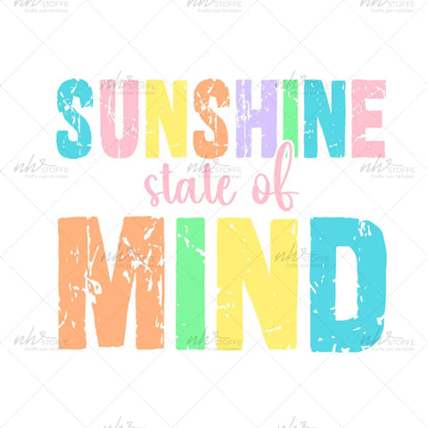 Bügelbild Sunshine state of Mind MAXI