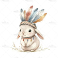 Bügelbild Sweet Boho Rabbit Medium