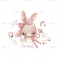 Bügelbild Sweet Bunny MAXI