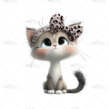 Bügelbild Sweet Kitty Leo Medium