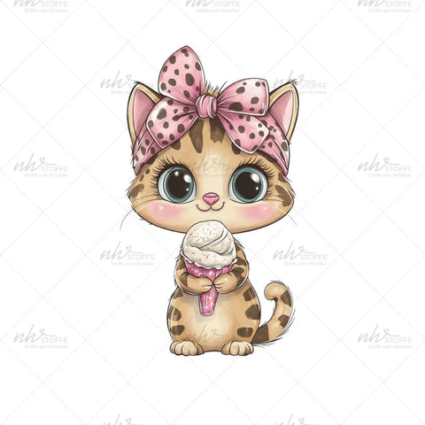 Bügelbild Sweet Leo Kitty Medium